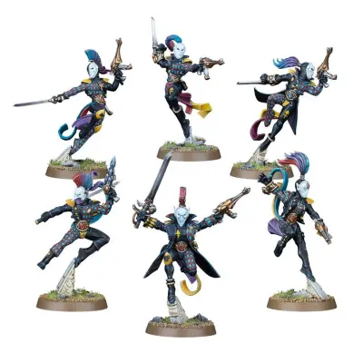 Harlequin troupe, aeldari, warhammer 40k, games workshop, model 58-10